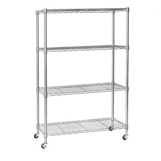 UltraDurable® 4-Tier NSF Steel Shelving, Silver