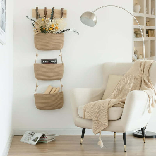 3-Tier Decorative Wall Hanging Baskets