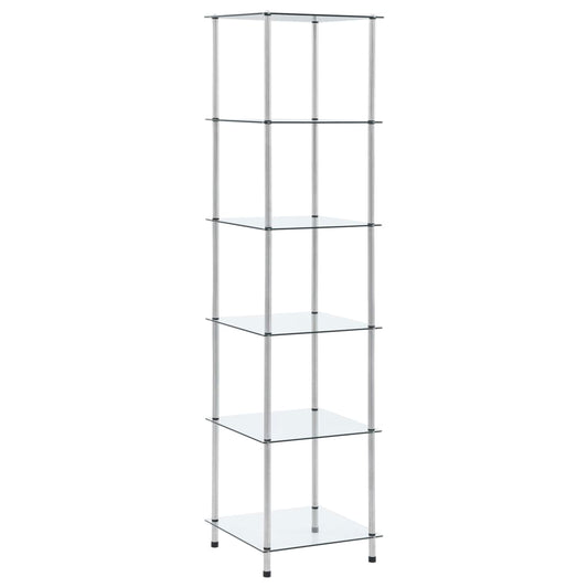6-Tier Shelf 5.7"X5.7"X Tempered Glass