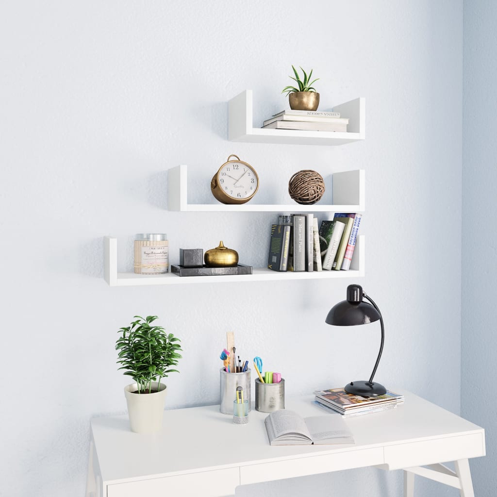 Wall Display Shelf Pcs Engineered Wood