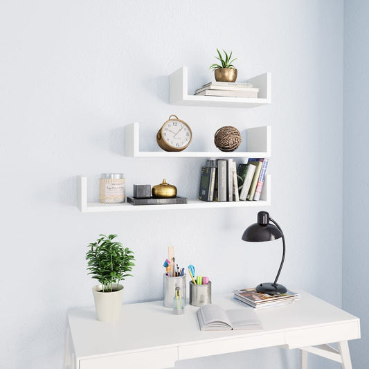 Wall Display Shelf Pcs Engineered Wood