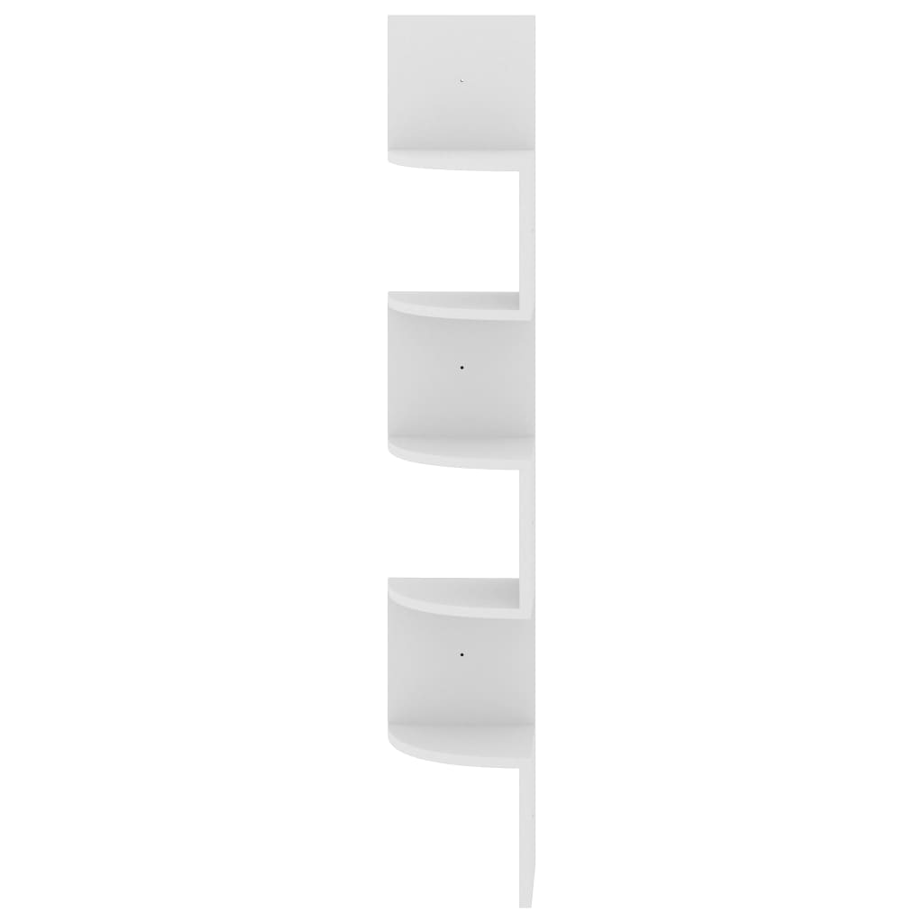 Wall Corner Shelf 7.5"X7.5"X48.4" Engineered Wood