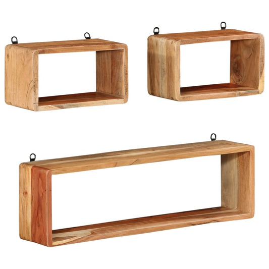 3 Piece Wall Cube Shelf Set