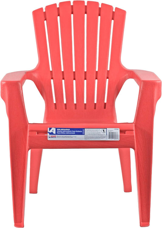 Adams Kids Red Polypropylene Adirondack Chair