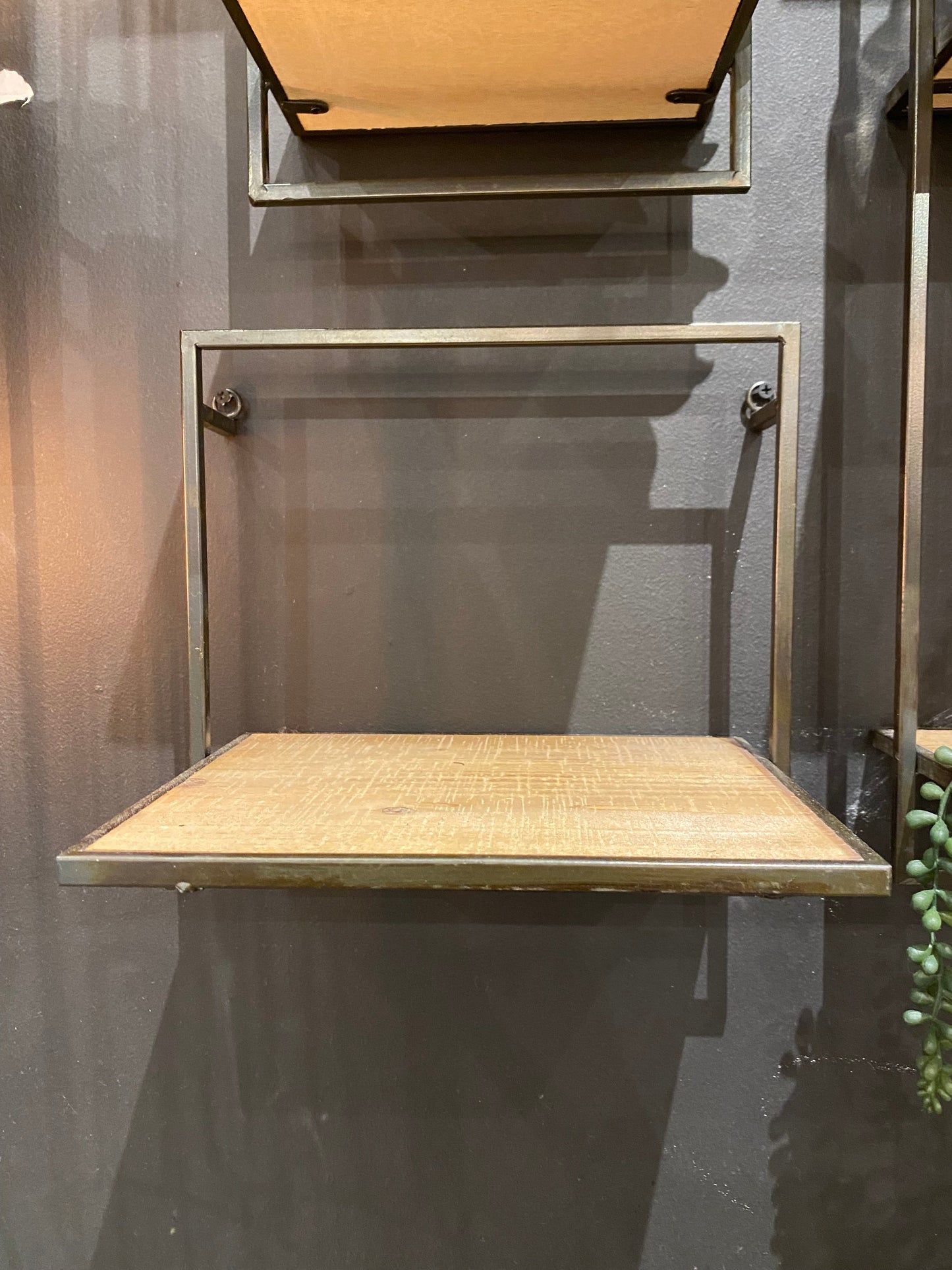 Wood & Metal Individual Wall Shelves