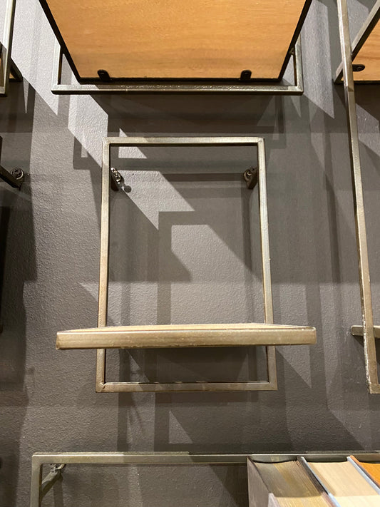 Wood & Metal Individual Wall Shelves
