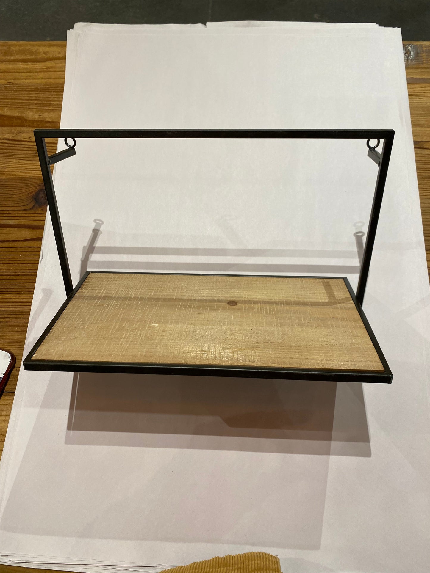 Wood & Metal Individual Wall Shelves
