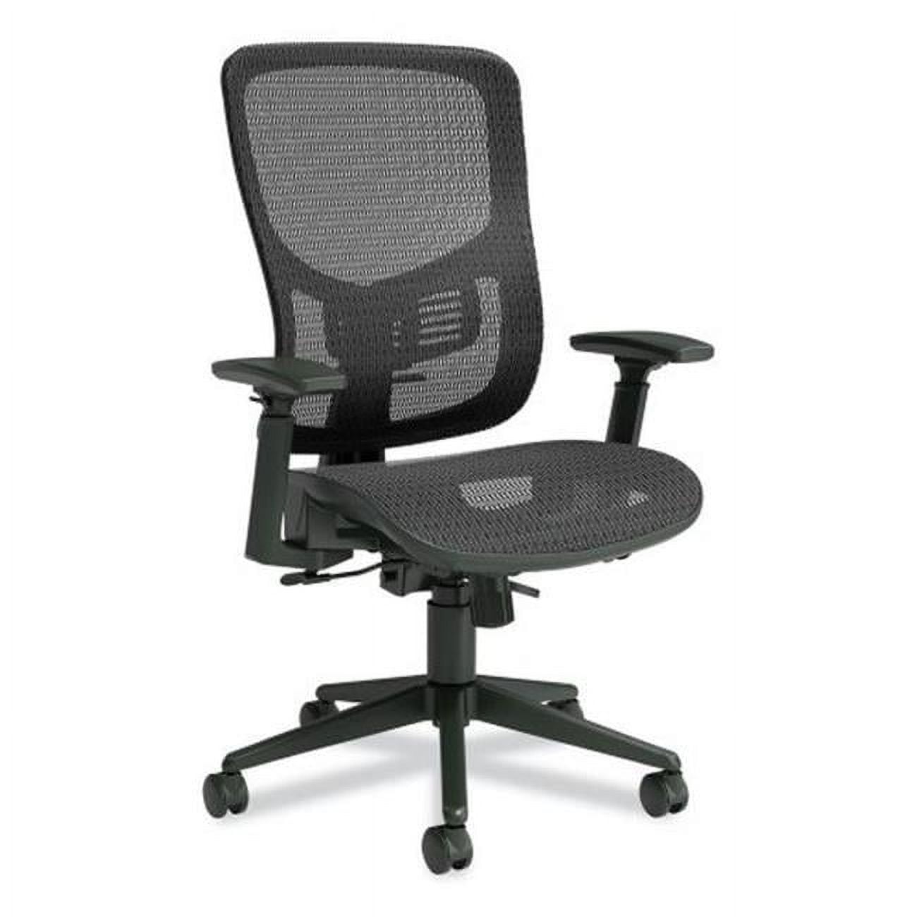 Union & Scale FlexFit Kroy Mesh Task Chair, Black Seat, Blk Base, EA (UOS59523)