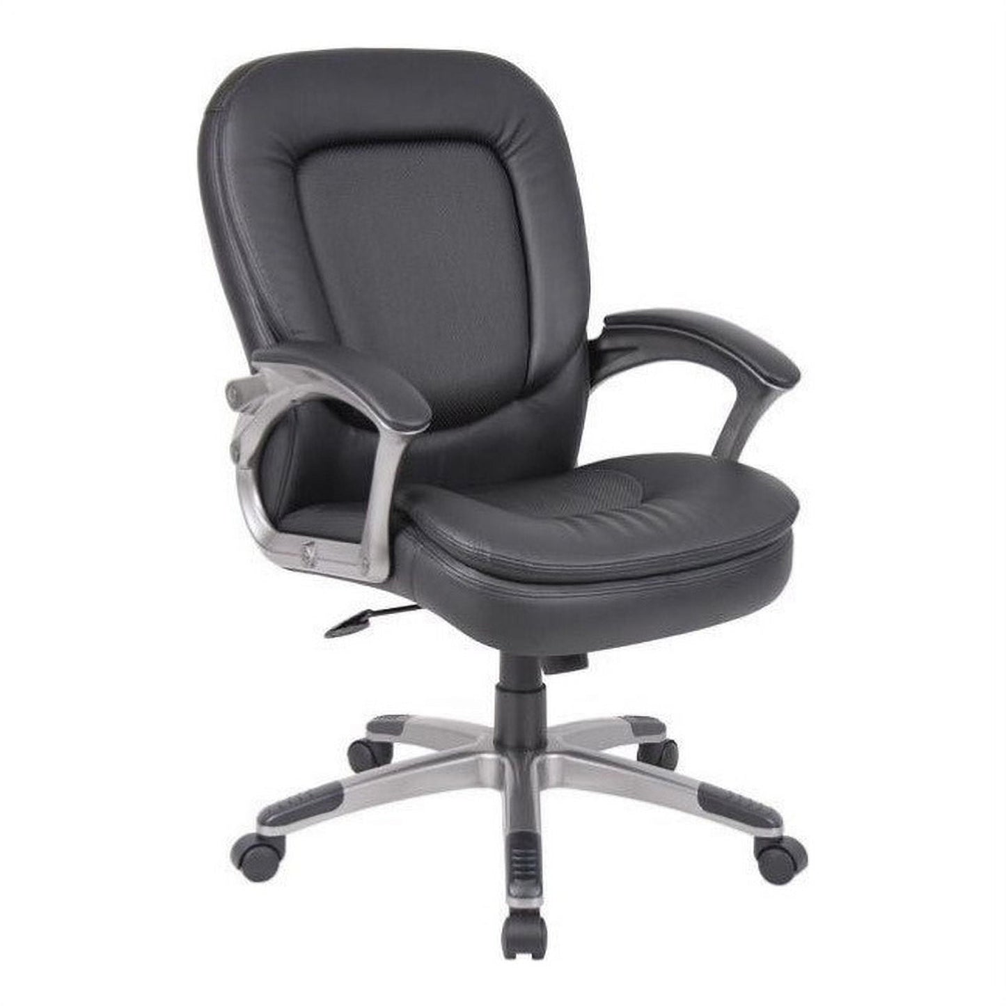 UrbanPro Contemporary Pillowtop Executive Leather Office Chair in Black