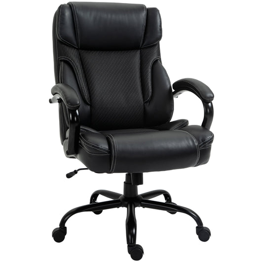 Vinsetto 484LBS Executive Office Leather Chair Adjustable Computer Chair, Black