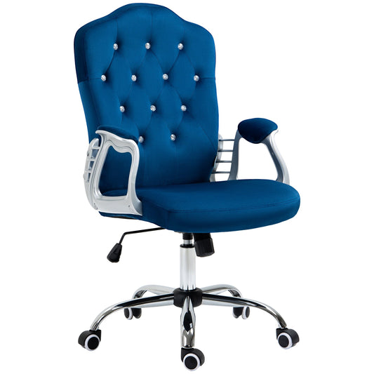 Vinsetto Home Office Chair with Adjustable Height and Tilt, Blue