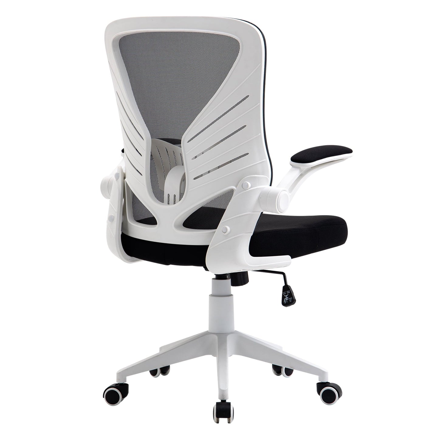 Vinsetto Mid-Back Ergonomic Home Swivel PC Office Chair w/ Lumbar Support Black