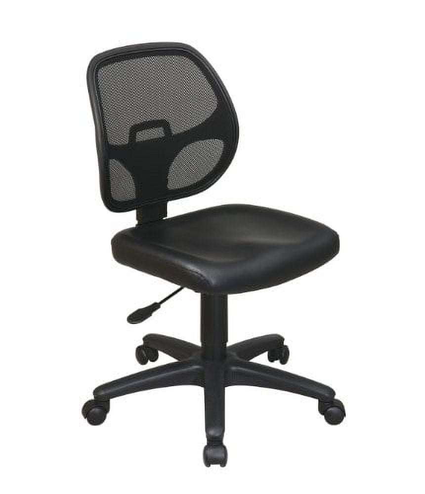 Work Smart EM2910V Mesh Screen Back Task Chair with Vinyl Seat