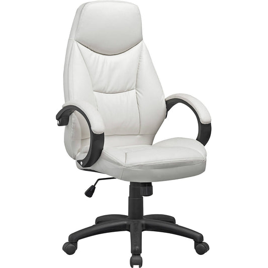 Workspace Executive Office Chair in White Leatherette
