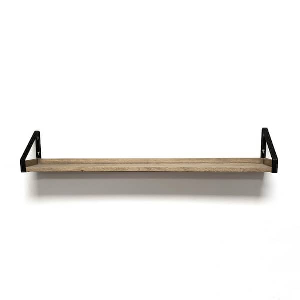 36" x 5" Rustic Wall Shelf Ledge, Natural Driftwood