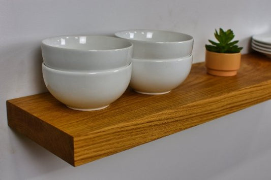 White Oak Floating Shelf