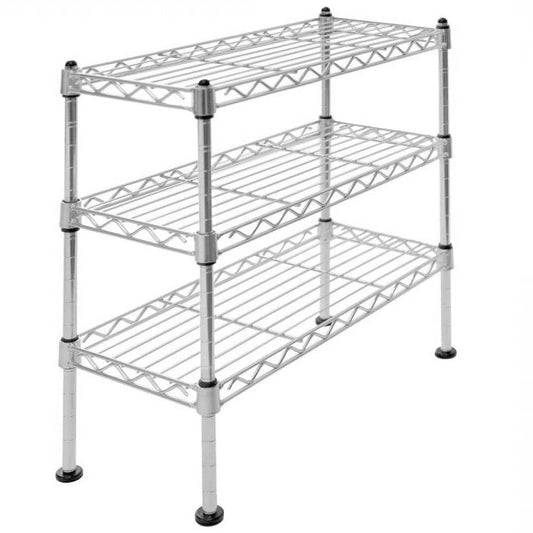 3-Tier Steel Wire Shelving