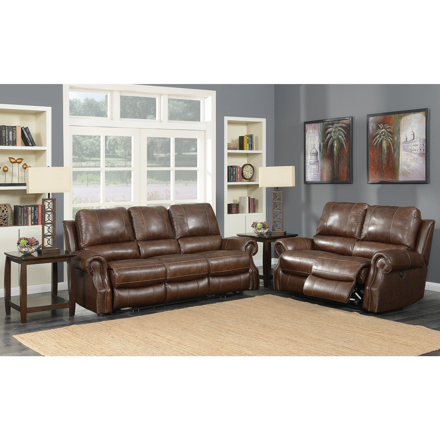 Walker 7062 Power Motion Sofa Torino Saddle Brown