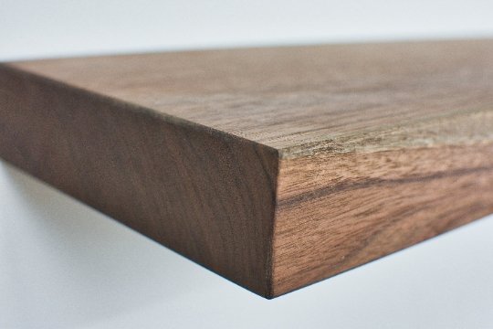 Walnut Floating Shelves