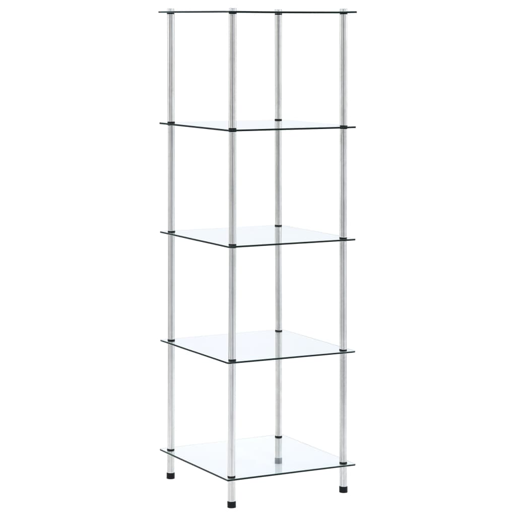 6-Tier Shelf 5.7&quot;X5.7&quot;X Tempered Glass