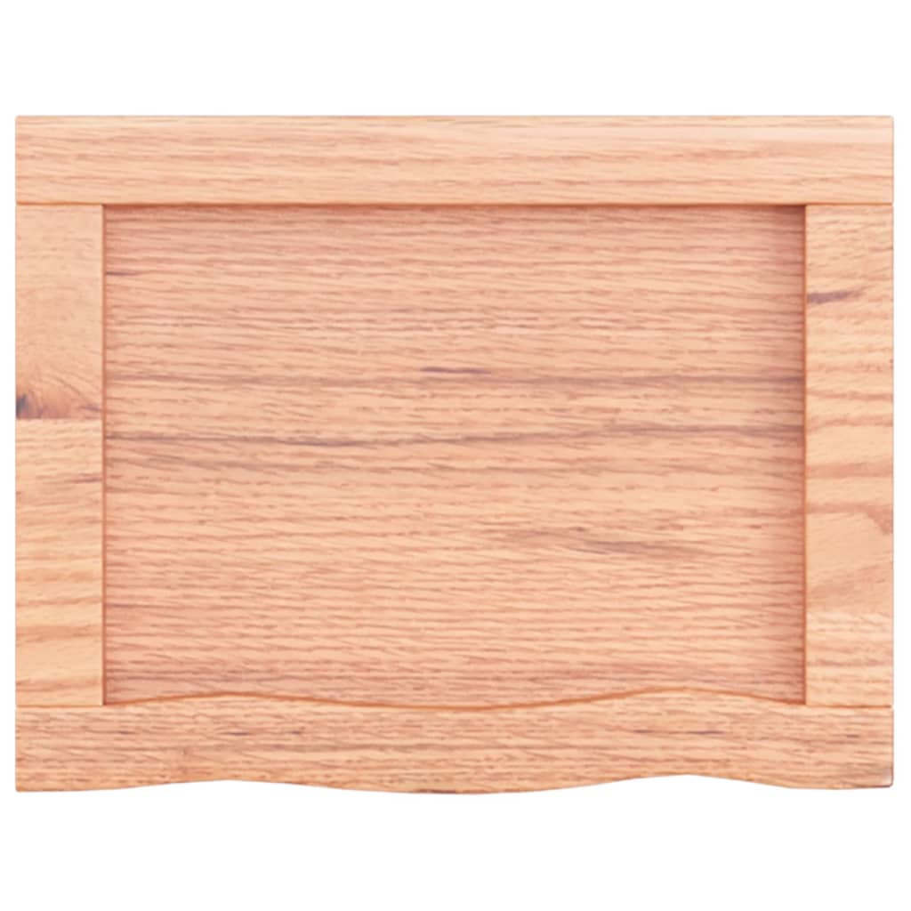Wall Shelf 5.7&quot;X.8&quot;X(0.8&quot;-.6&quot;) Treated Solid Wood Oak