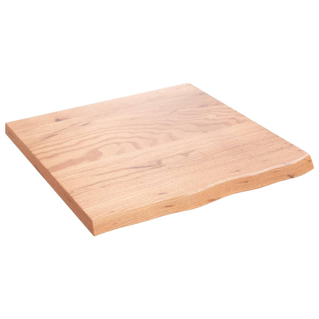 Wall Shelf 5.7&quot;X.8&quot;X(0.8&quot;-.6&quot;) Treated Solid Wood Oak