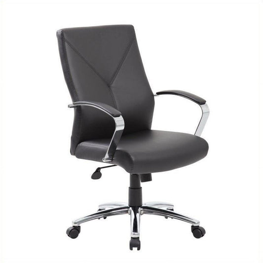 UrbanPro LeatherPlus Executive Office Chair in Black