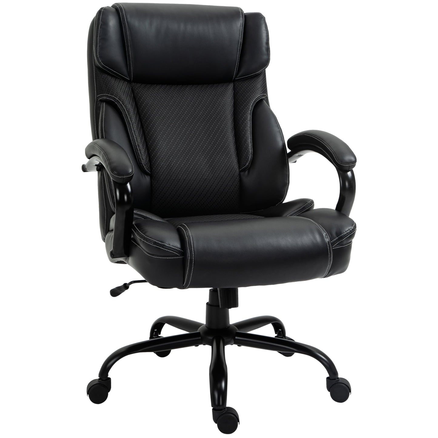 Vinsetto 484LBS Executive Office Leather Chair Adjustable Computer Chair, Black