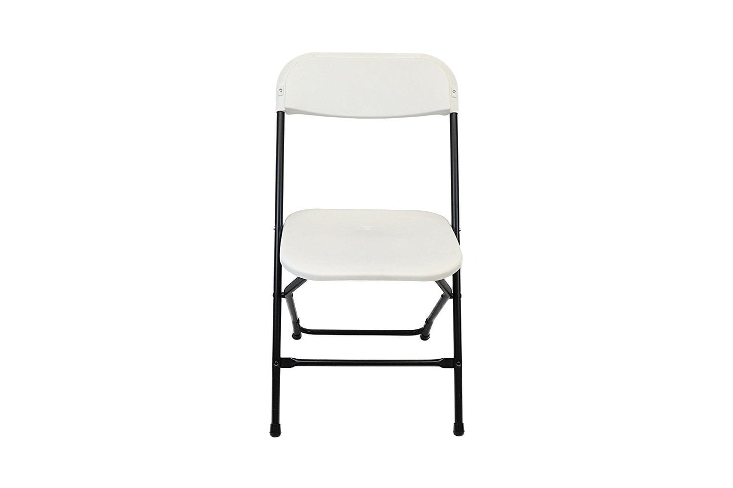 Baner Garden Y18 Modern Living Room Dining Plastic Folding Chair (SET OF 2), Full, Black