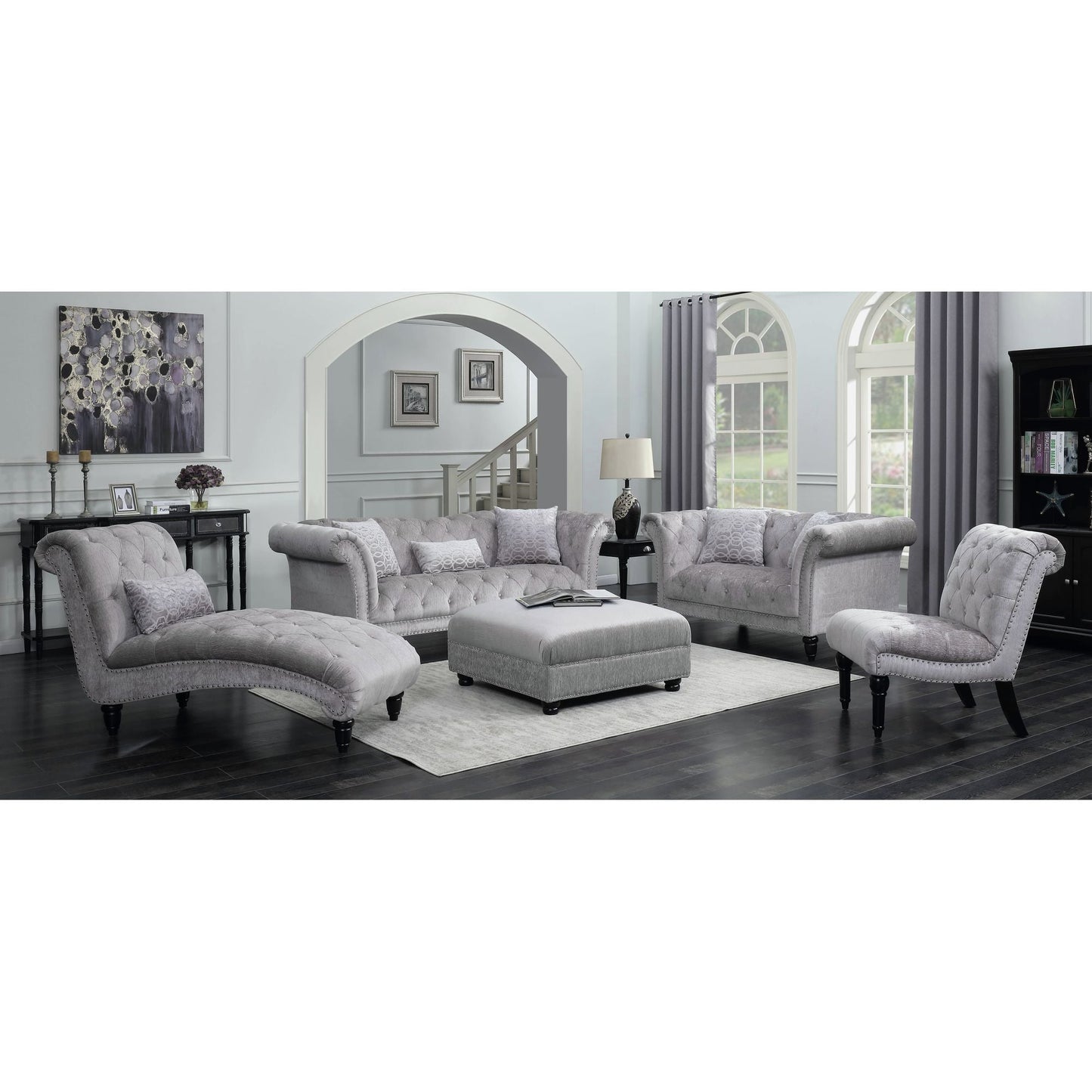 Twain 8975 Sofa W/2 and 1 Kidney Pillows Morgan Bliss Dove
