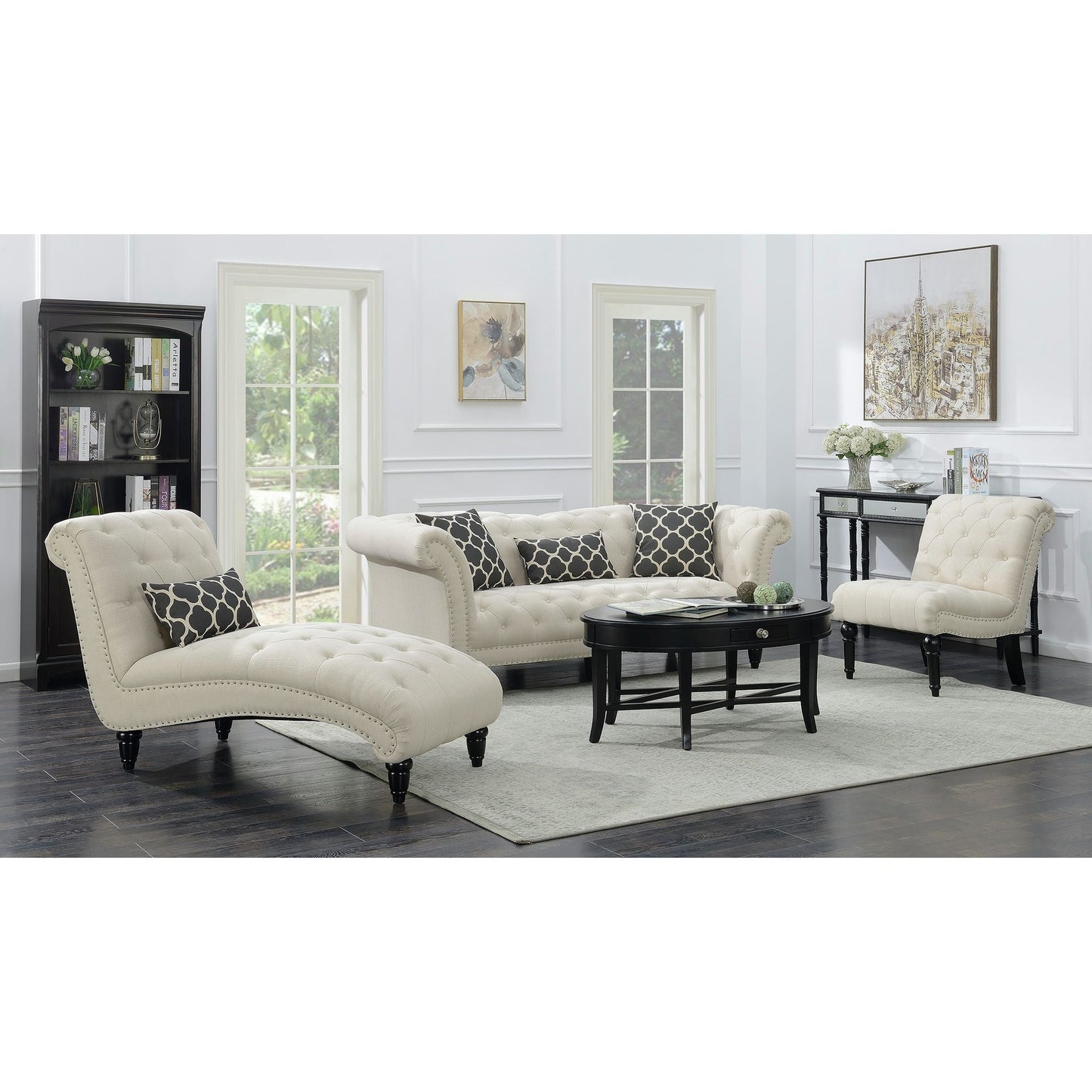 Twain 8975 Sofa W/2 Large and 1 Kidney Pillows in Aria Natural